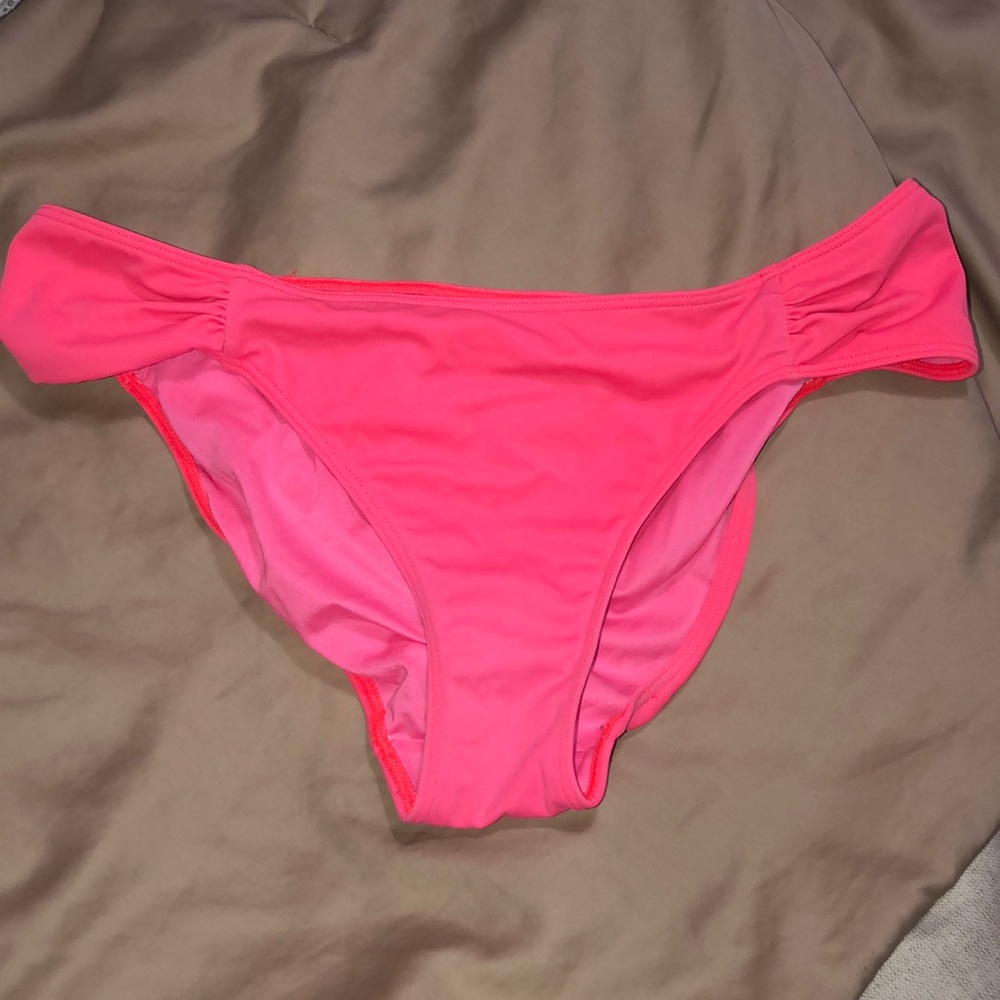 Victoria Secret Pink Neon Orange Swim Bottom